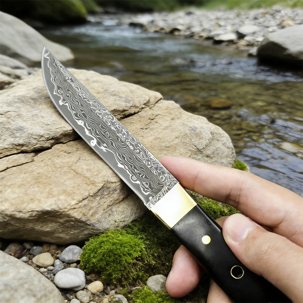 High Hardness Damascus Blade E - Edc Pocket Carry Fixed Blade のレビューと価格