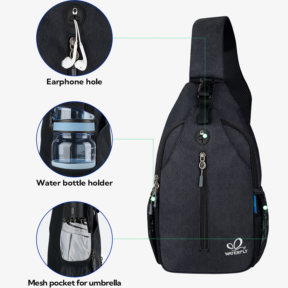 WATERFLY Crossbody Sling Bag C - Edc Carry Bag のレビューと価格
