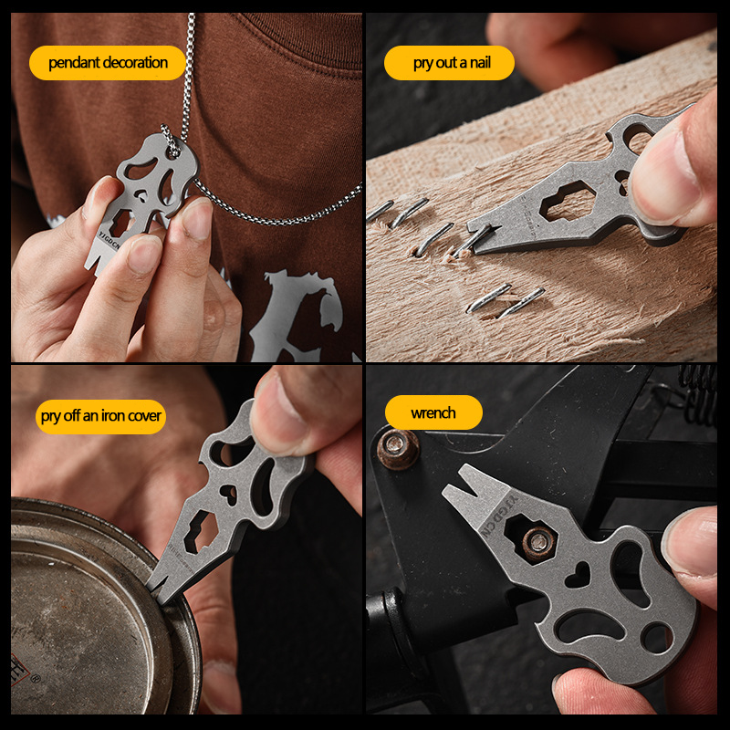 Multifunctional Hex Key Wrench - Titanium Pry Bar のレビューと価格