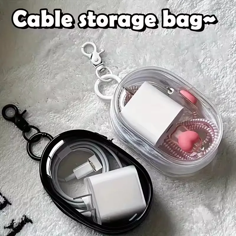 Portable Mini Clear Zipper Sto - Cable Winder Keychain のレビューと価格