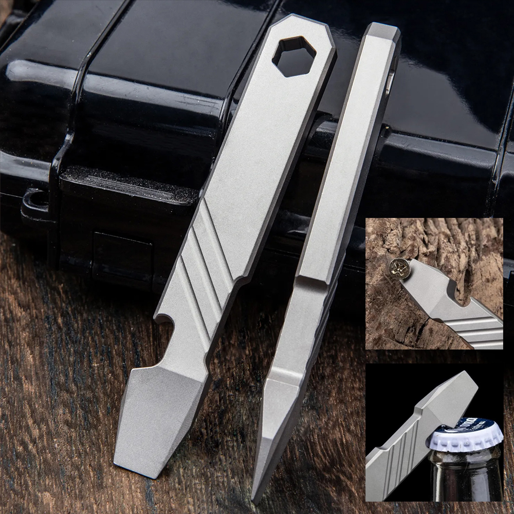 Titanium EDC Pry Bar Tool – 4” - Titanium Pry Bar のレビューと価格