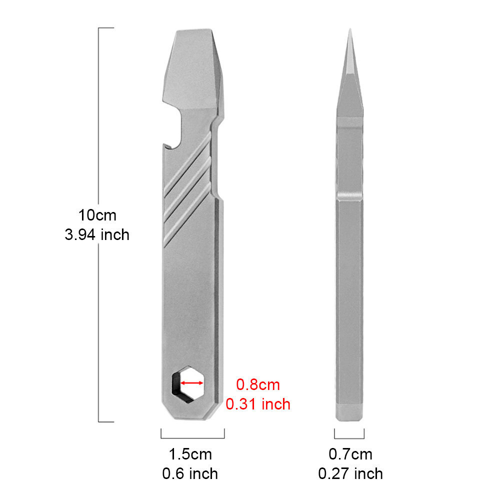 Titanium EDC Pry Bar Tool – 4” - Titanium Pry Bar のレビューと価格