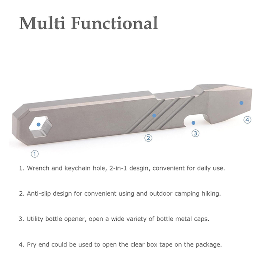 Titanium EDC Pry Bar Tool – 4” - Titanium Pry Bar のレビューと価格