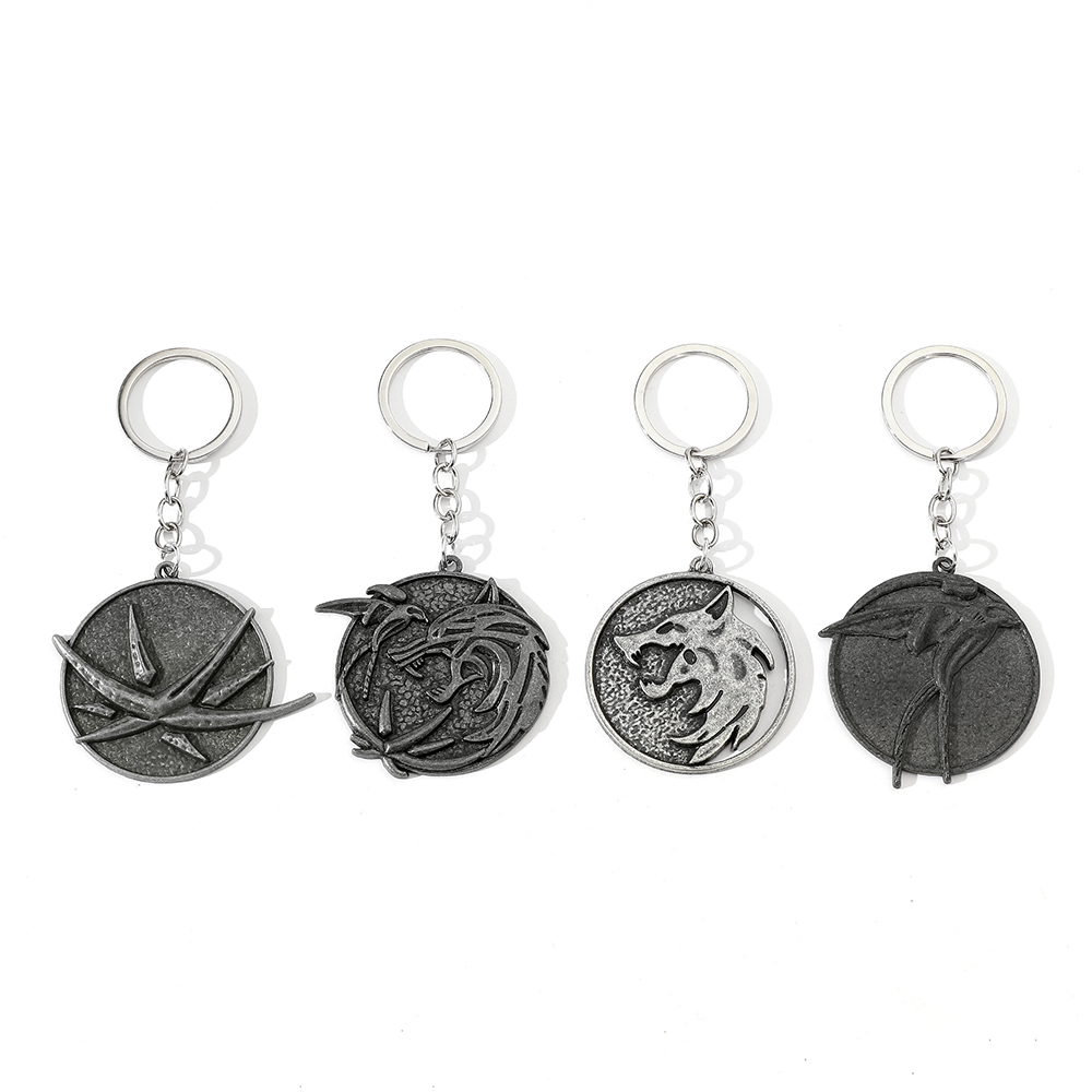 Vintage Wolf Head Keychain Gam - Carabiner Keychain のレビューと価格
