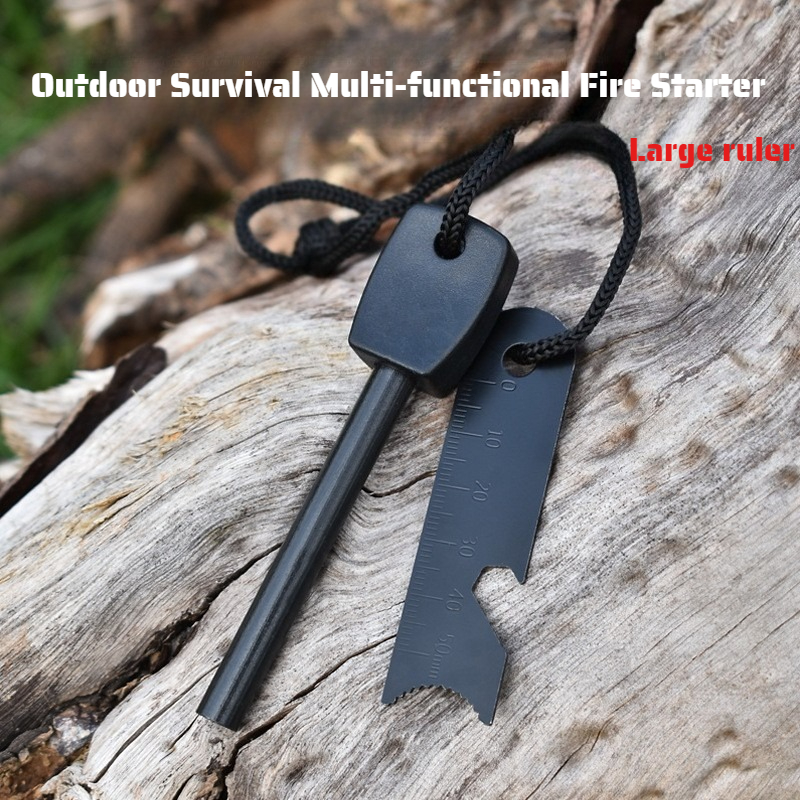 Multi-Function Wooden Handle M - Ferro Rod Striker のレビューと価格