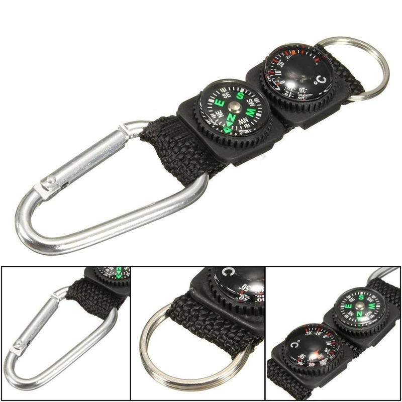 1pc Universal Multifunction 3  - Compass Keychain Mini のレビューと価格