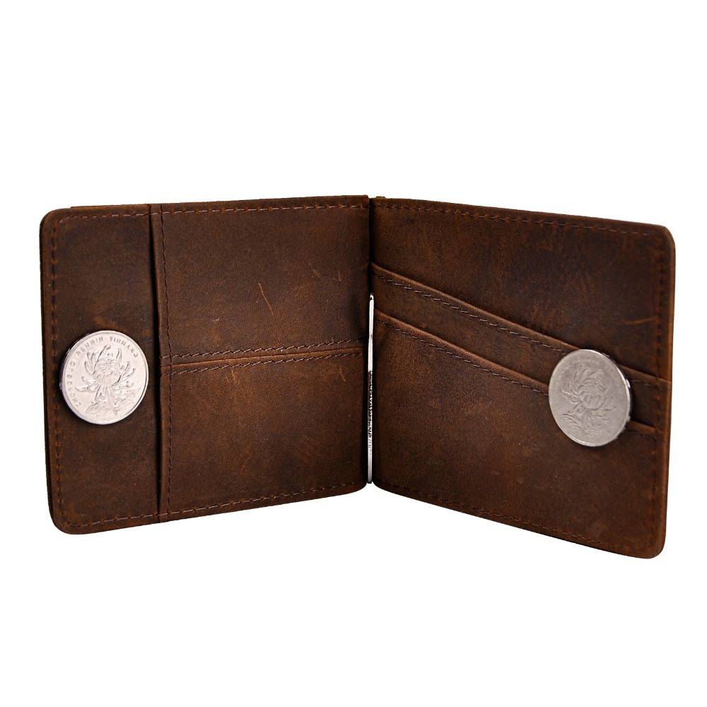 Quality Leather Men Magnetic M - Money Clip Magnetic のレビューと価格