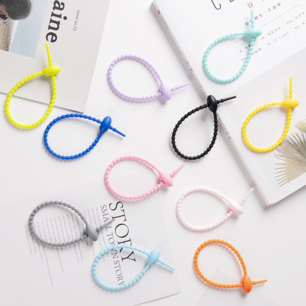 10Pcs/Set Tadpole Shaped Cable - Cable Winder Keychain のレビューと価格