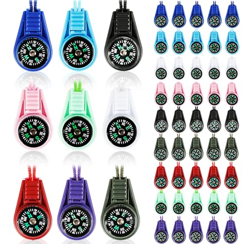 54pcs Mini Pocket Compass Keyc - Compass Keychain Mini のレビューと価格