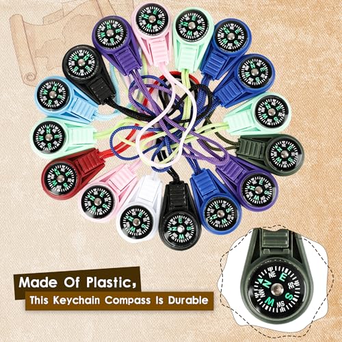 54pcs Mini Pocket Compass Keyc - Compass Keychain Mini のレビューと価格