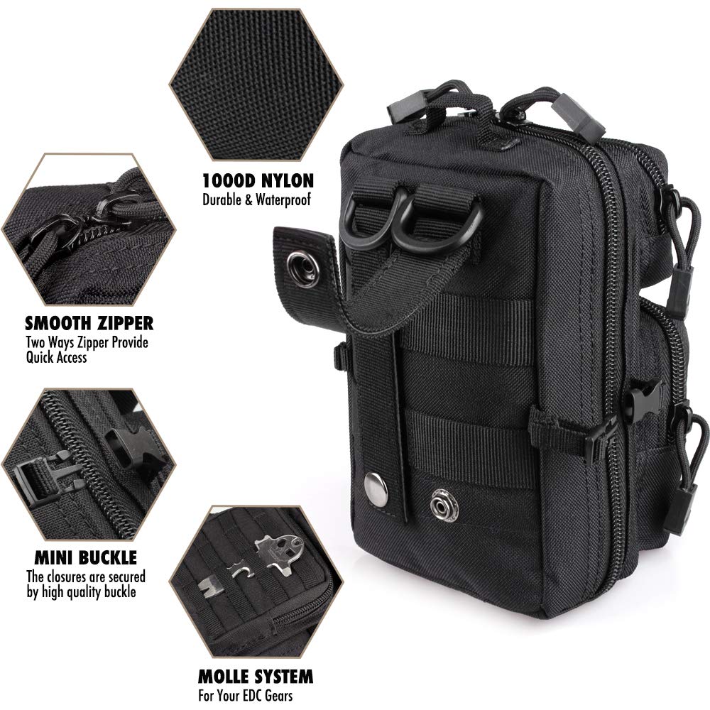 Tactical Molle Utility Pouch,  - Edc Carry Belt Pouch のレビューと価格