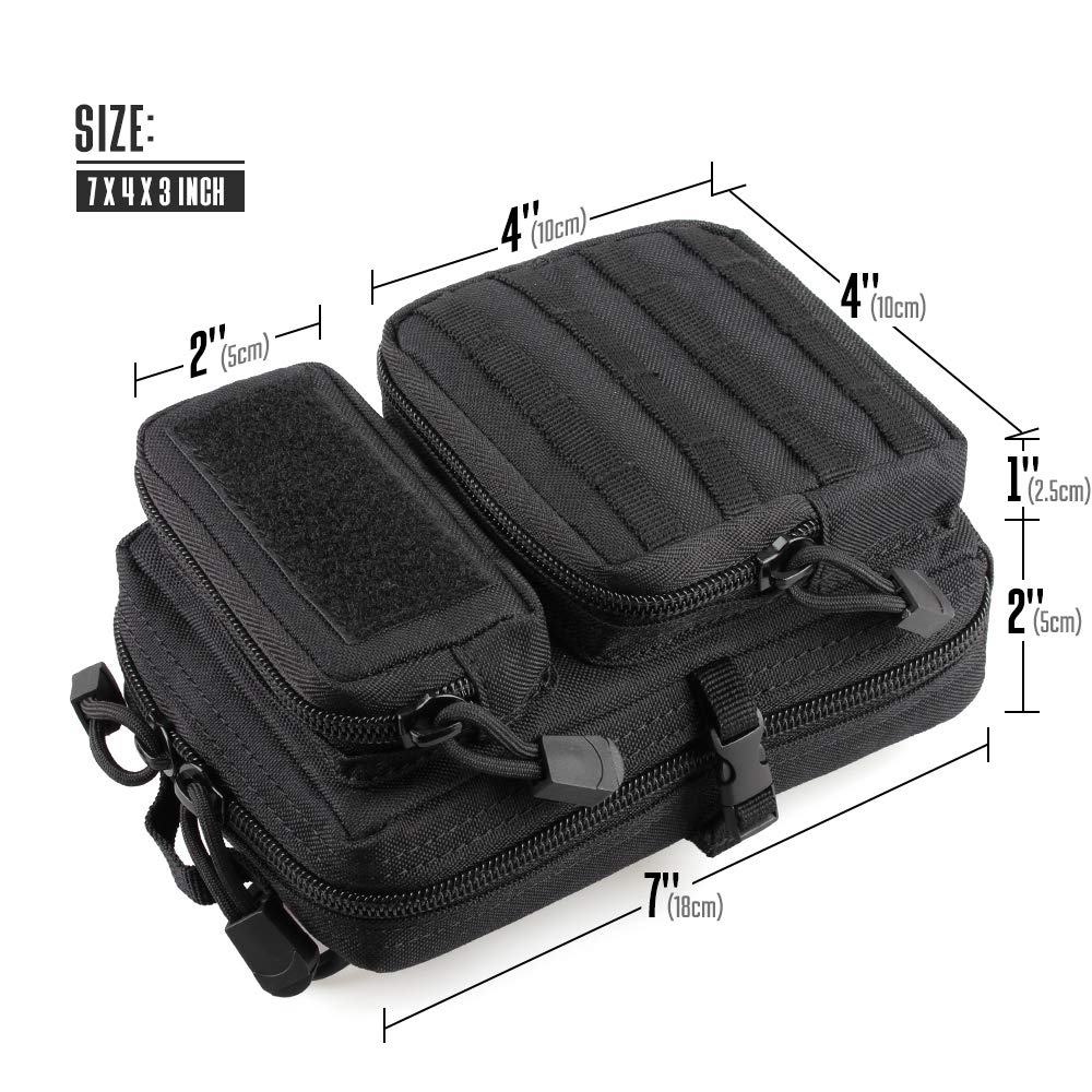Tactical Molle Utility Pouch,  - Edc Carry Belt Pouch のレビューと価格