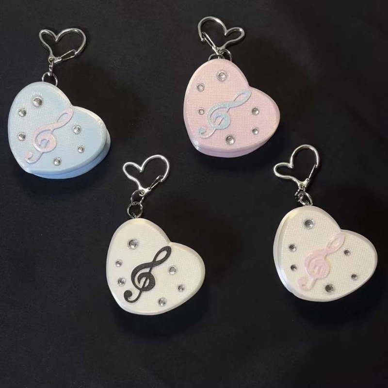 Gothic Musical Note Heart Cabl - Cable Winder Keychain のレビューと価格