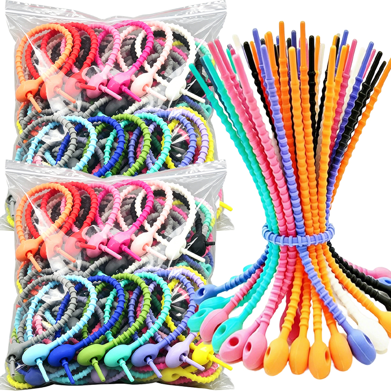 200Pcs/Lot Silicone Reusable B - Gear Tie Reusable のレビューと価格