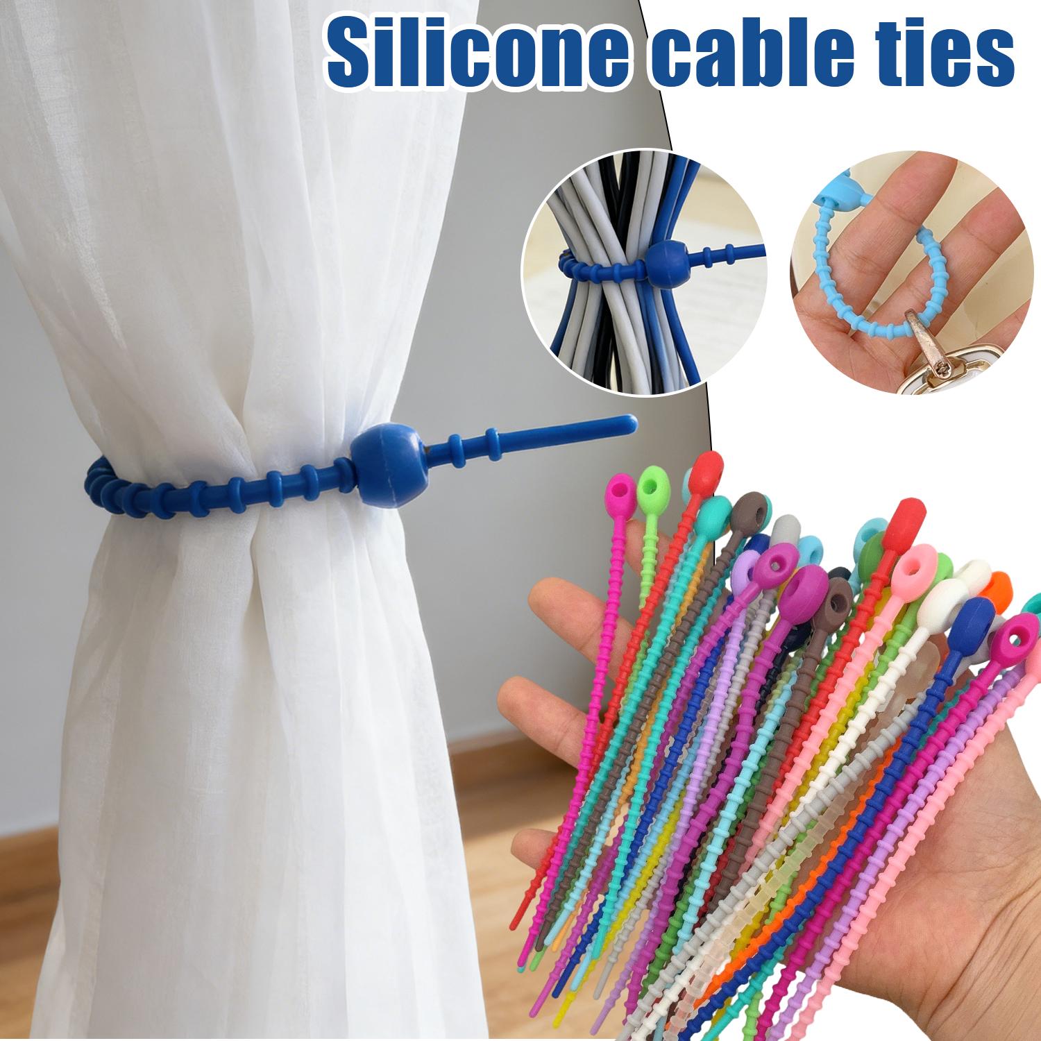 200Pcs/Lot Silicone Reusable B - Gear Tie Reusable のレビューと価格