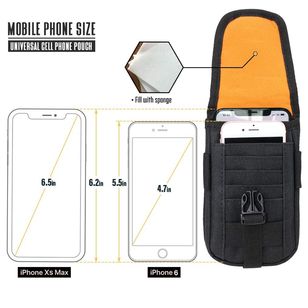 Tactical Phone Pouch Molle,Sma - Edc Carry Pocket のレビューと価格