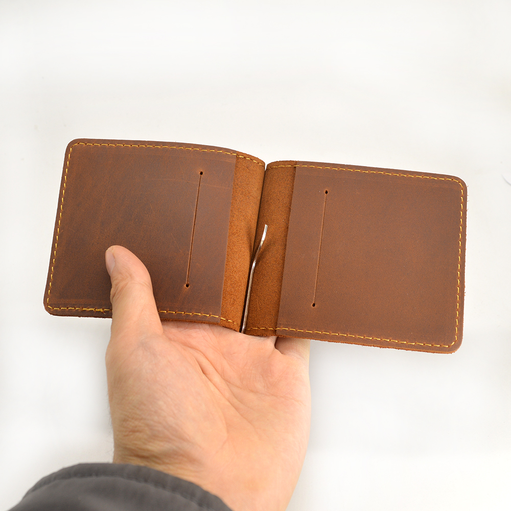 Handmade Genuine Leather Money - Money Clip Magnetic のレビューと価格