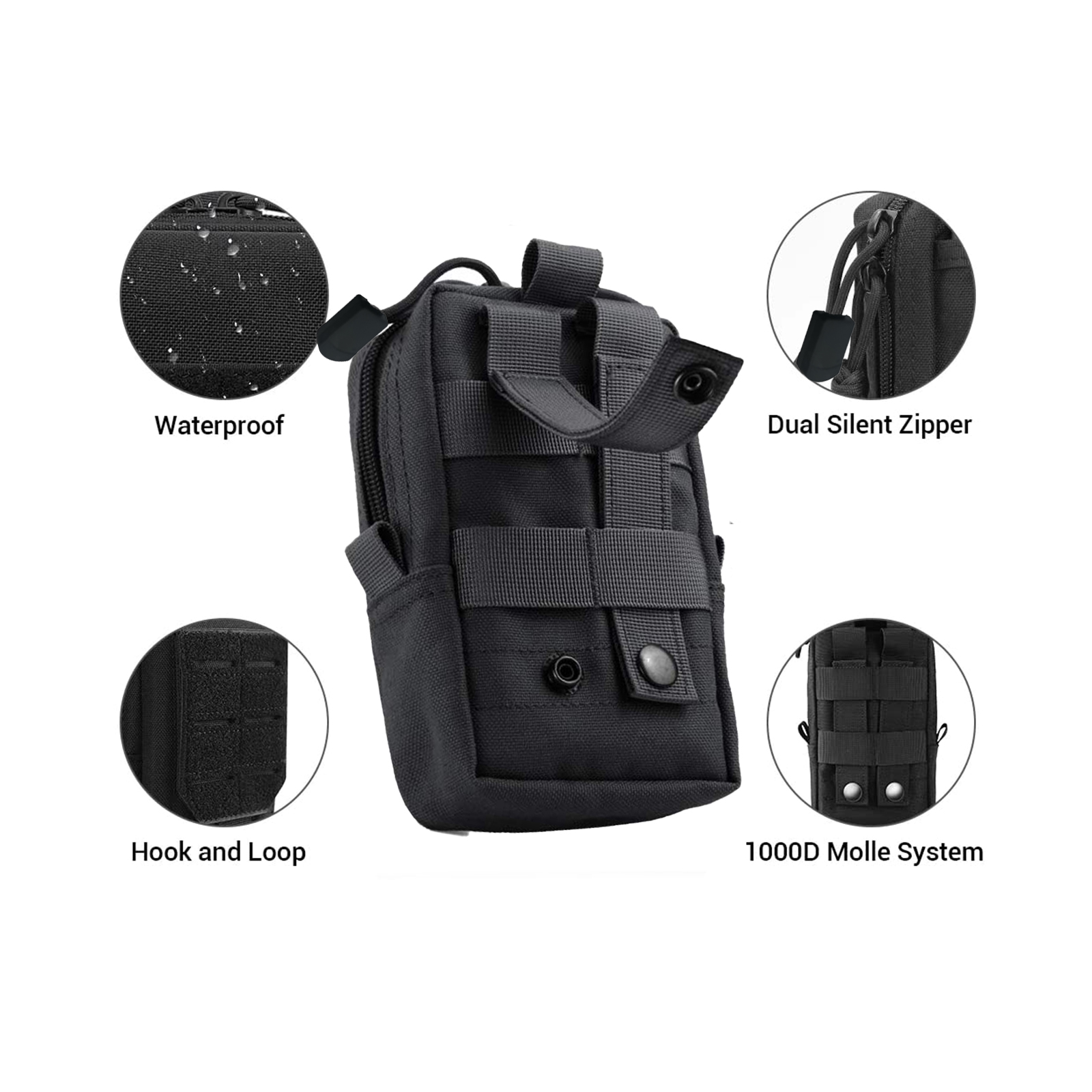 Tactical Molle Pouch Waist Bag - Edc Carry Pack のレビューと価格