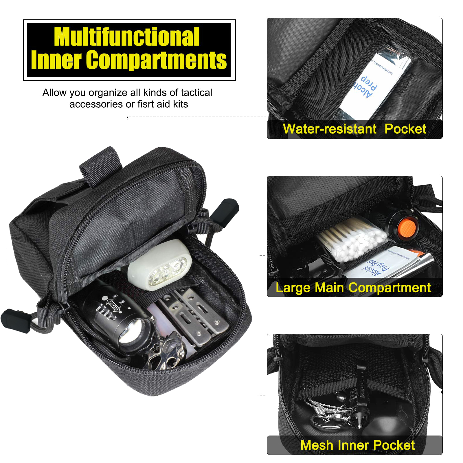 Tactical Molle Pouch Waist Bag - Edc Carry Pack のレビューと価格