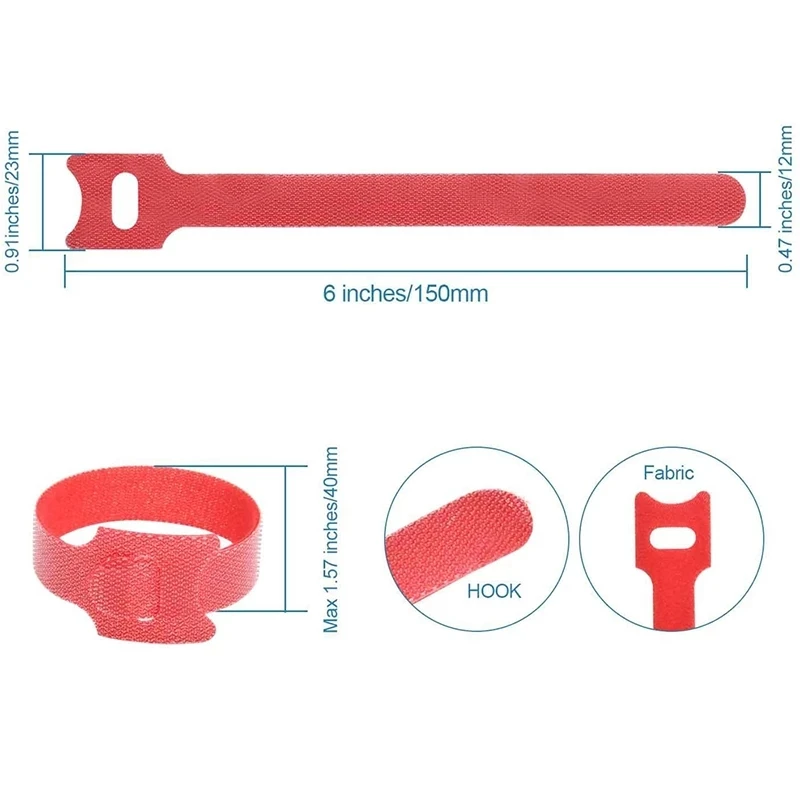 10-50Pcs Multipurpose Fastener - Gear Tie Reusable のレビューと価格