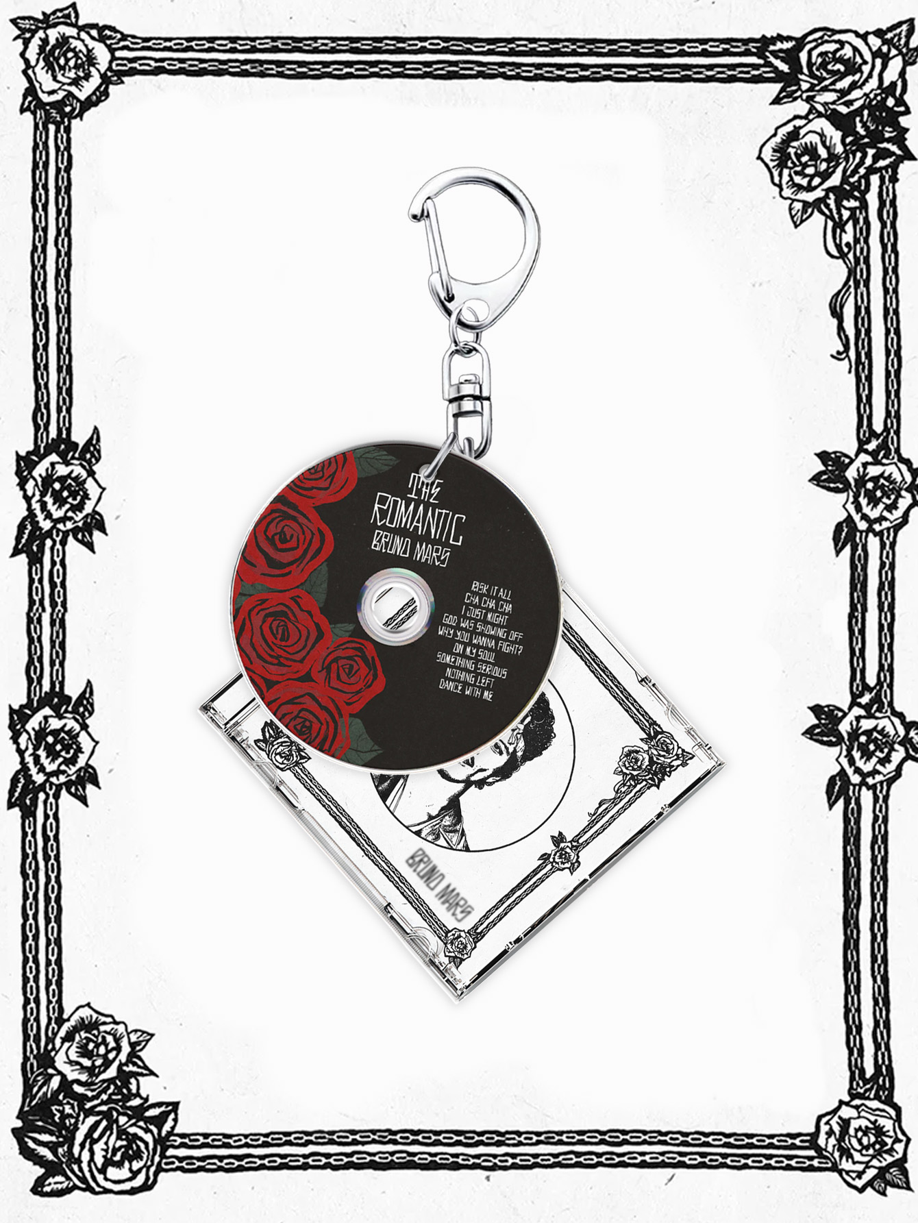Bruno Keychain，The Romantic，Ma - Carabiner Keychain のレビューと価格