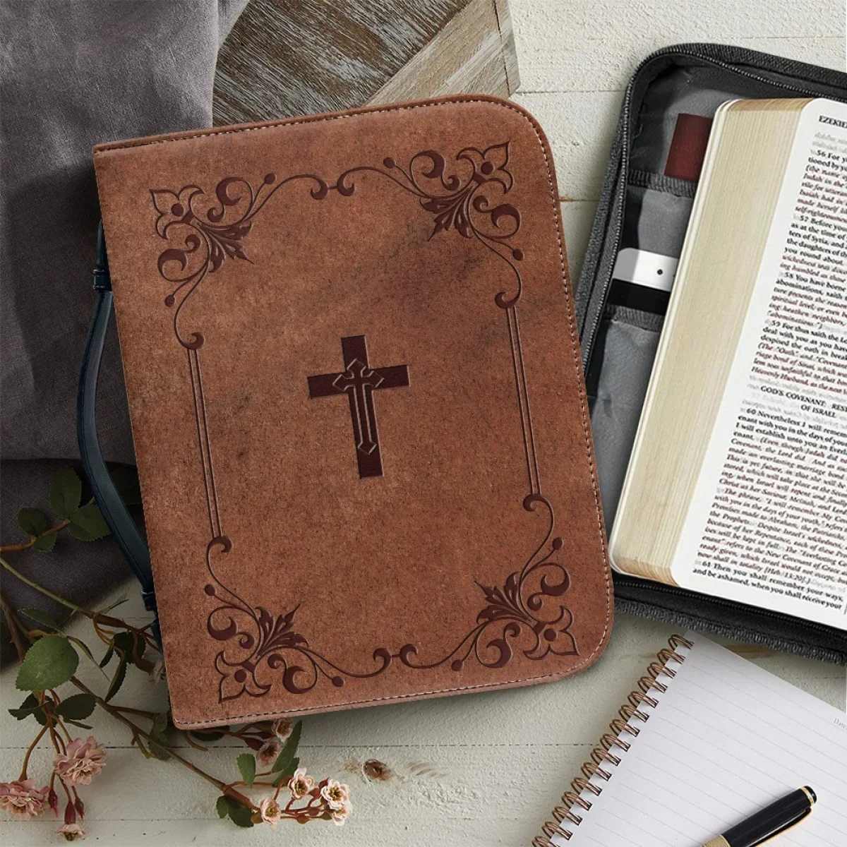 Classic Leather Print Bible Ba - Edc Carry Bag のレビューと価格