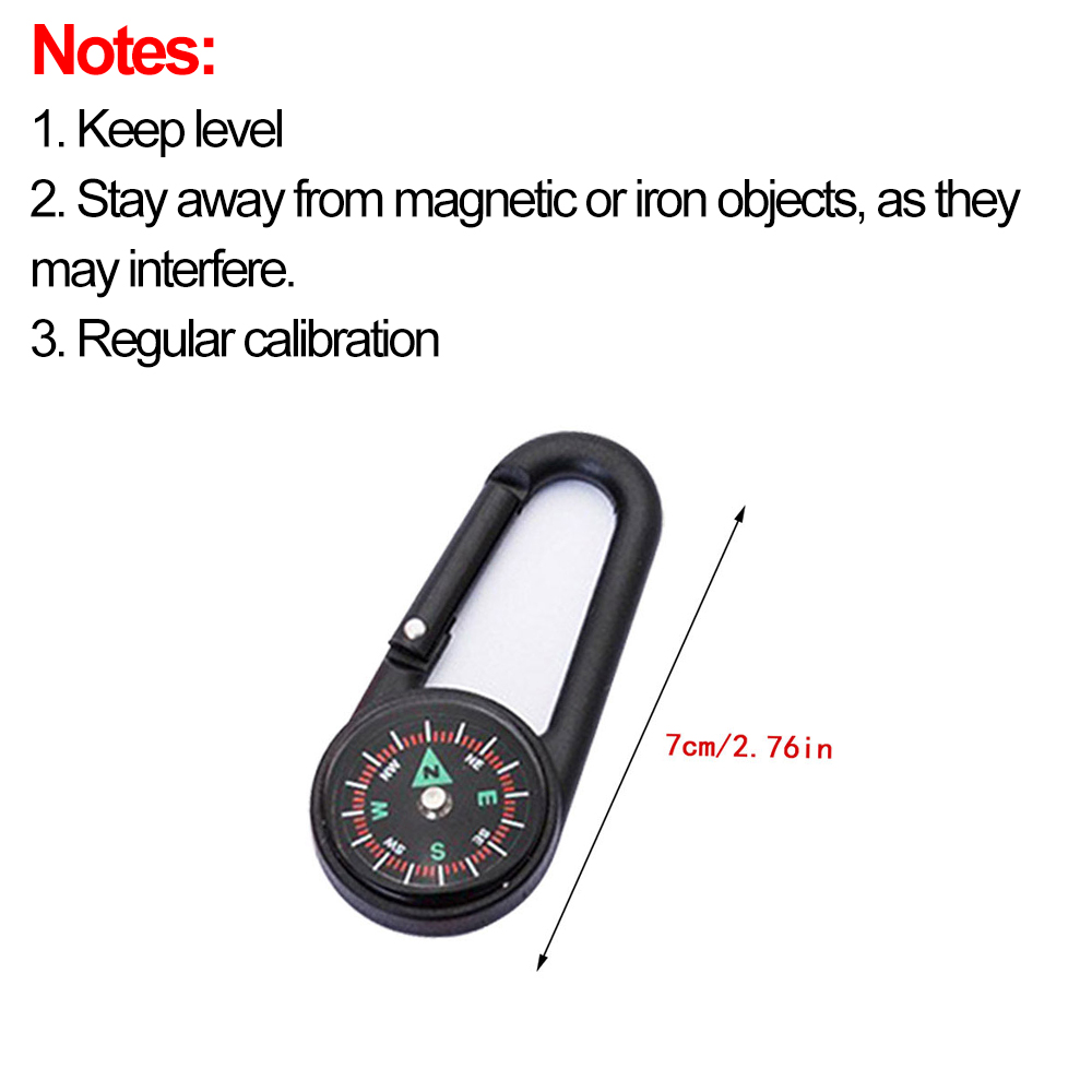 Outdoor Compass Carabiner Mini - Compass Keychain Mini のレビューと価格