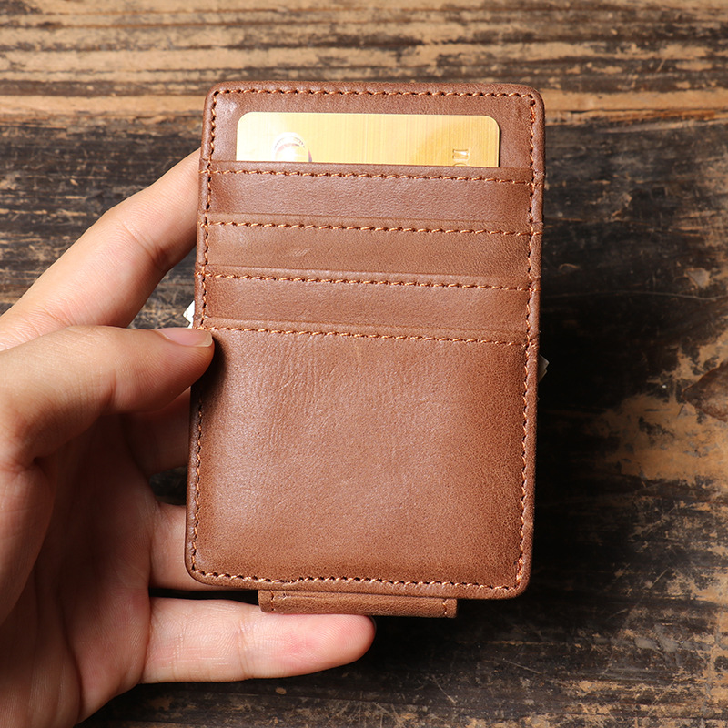 Men Slim Money Clip Wallet Lea - Money Clip Magnetic のレビューと価格
