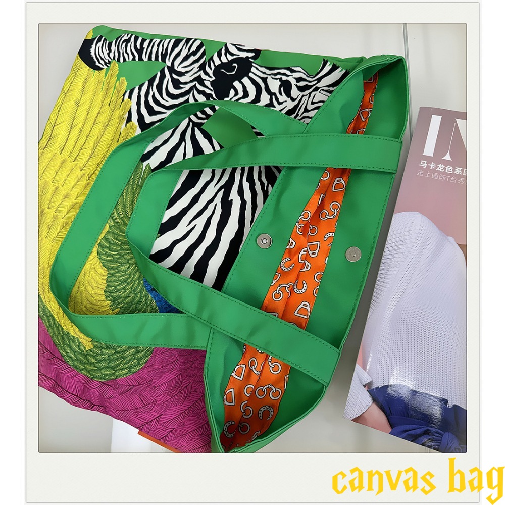 Fashion Multi-color Canvas Bag - Edc Carry Bag のレビューと価格