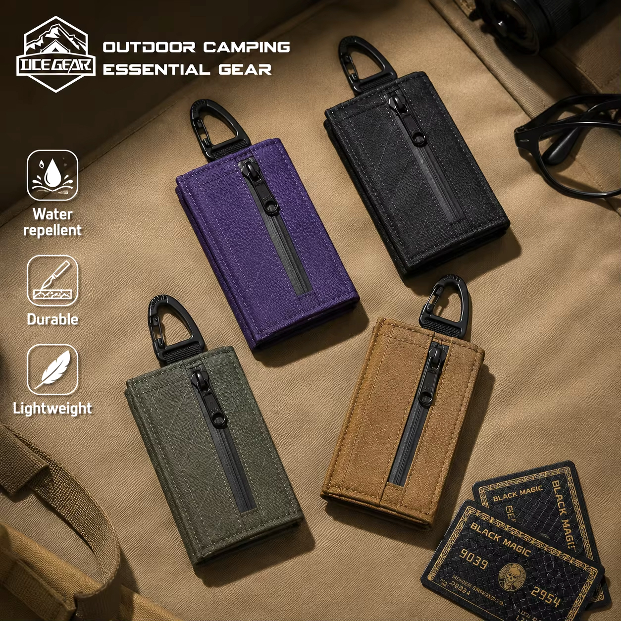 Lightweight Trifold Wallet wit - Edc Concealed Carry のレビューと価格
