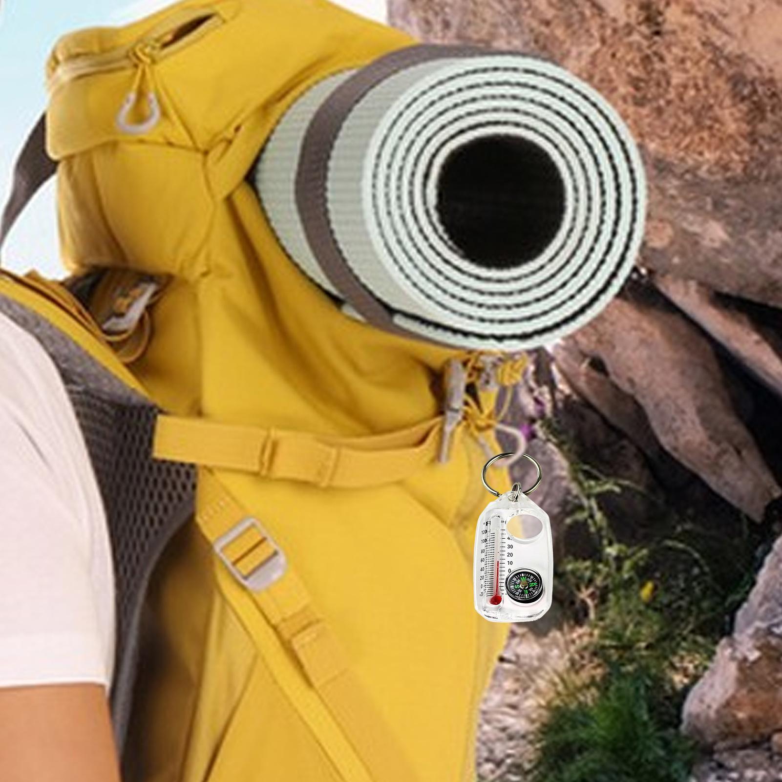 3in 1Pocket Survival Compass M - Compass Keychain Mini のレビューと価格