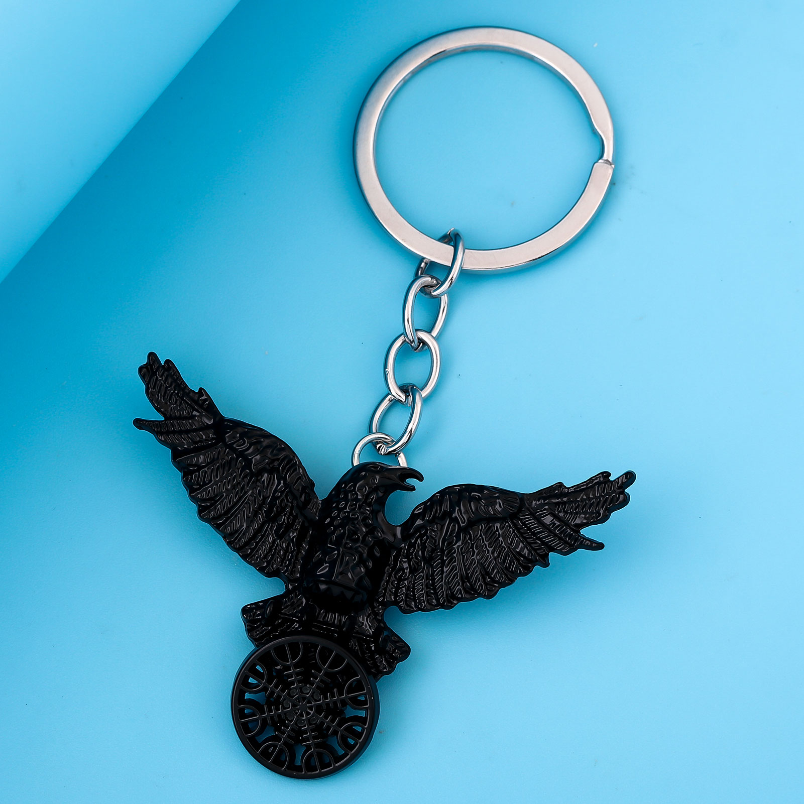 Vintage Viking Black Crow Neck - Compass Keychain Mini のレビューと価格