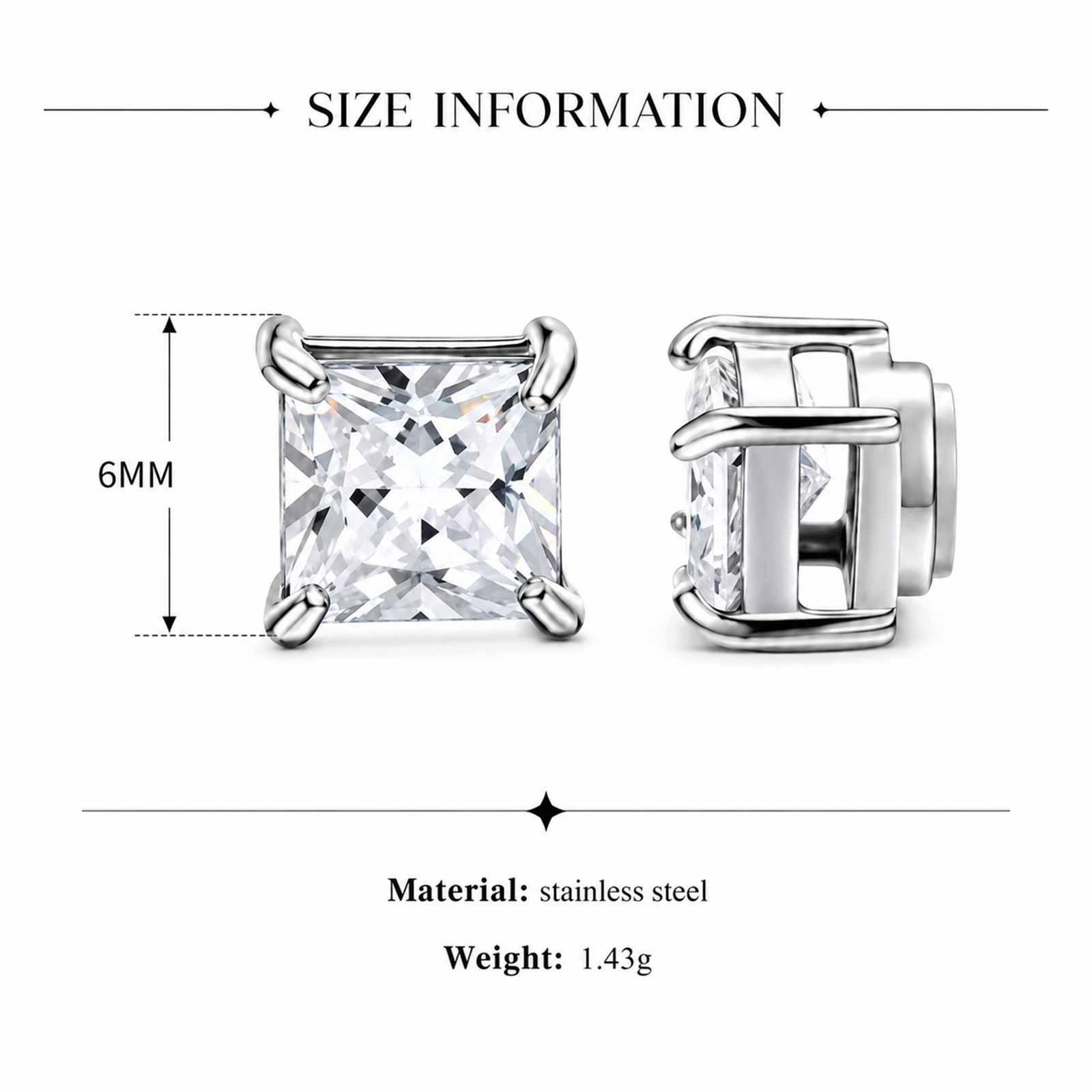 Square Zirconia Magnetic Clip  - Money Clip Magnetic のレビューと価格