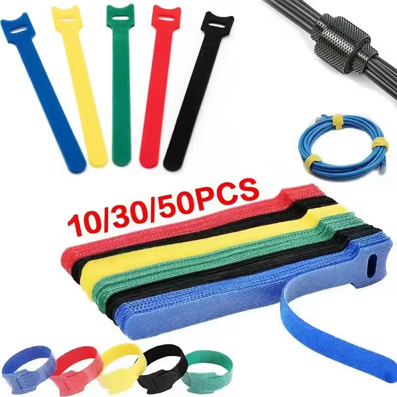 10/30/50Pcs Reusable Hook And  - Gear Tie Reusable のレビューと価格