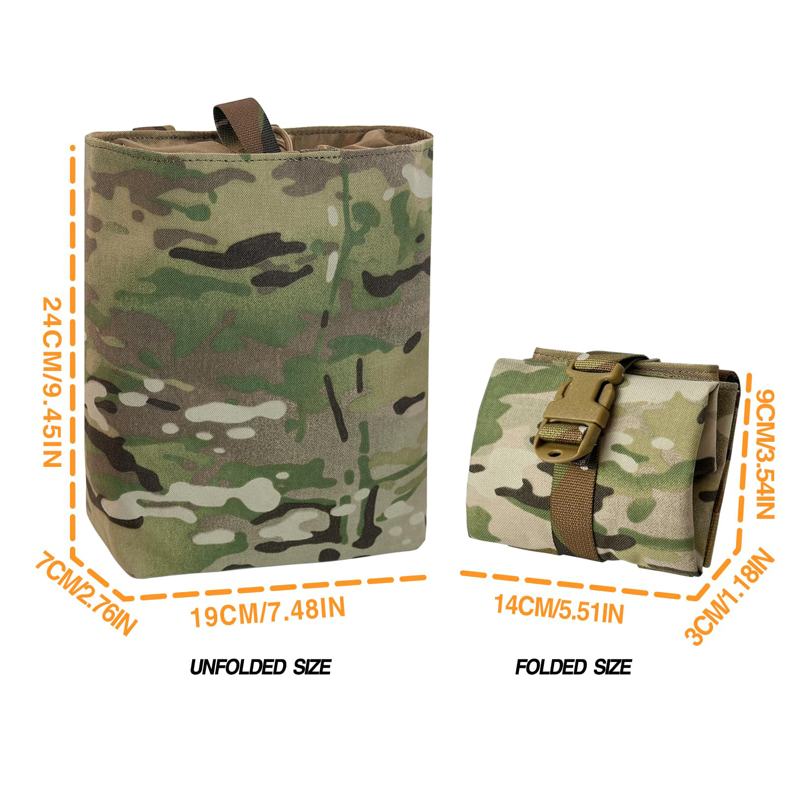 New Molle Folding Dump Drop Ma - Edc Carry Pocket のレビューと価格