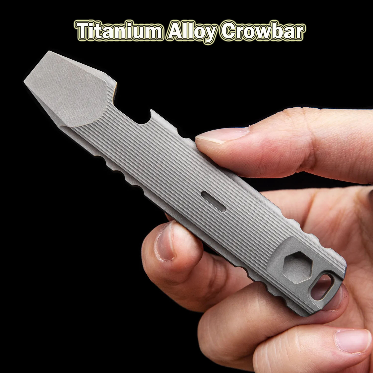 9.4CM Titanium Alloy Crowbar M - Titanium Pry Bar のレビューと価格