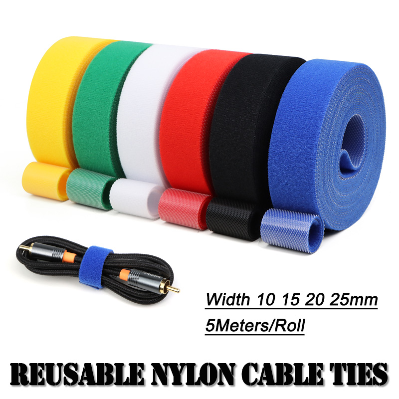1Roll 5M Reusable Hook Loop Ny - Gear Tie Reusable のレビューと価格
