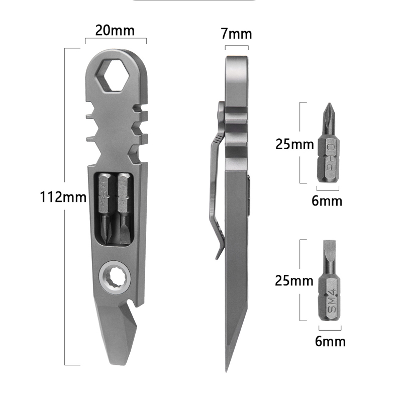 Outdoor Portable EDC Multifunc - Titanium Pry Bar のレビューと価格
