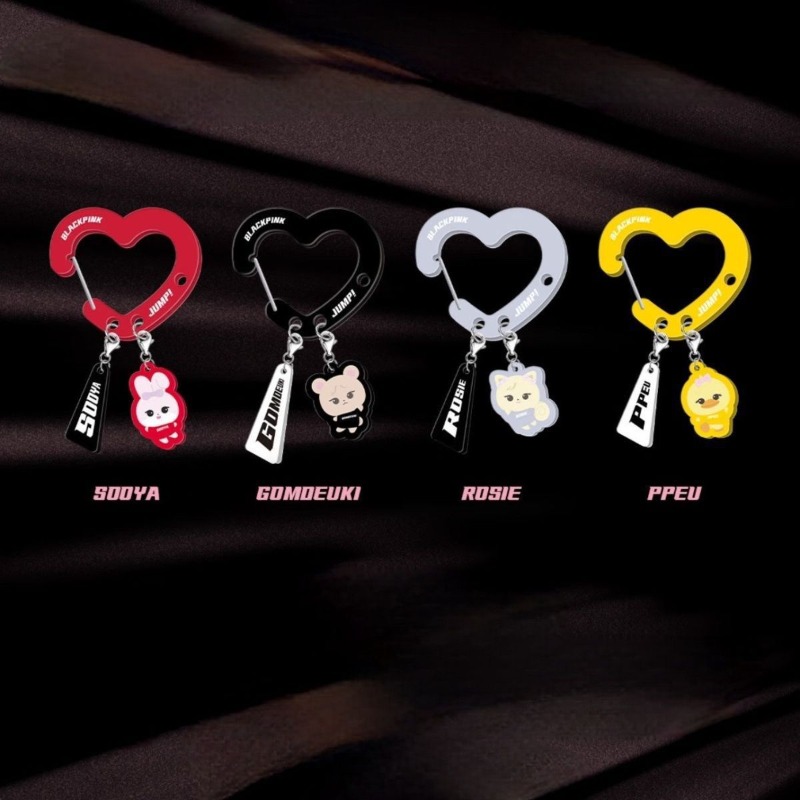 Black Pink Lovely Acrylic Fan‑ - Carabiner Keychain のレビューと価格