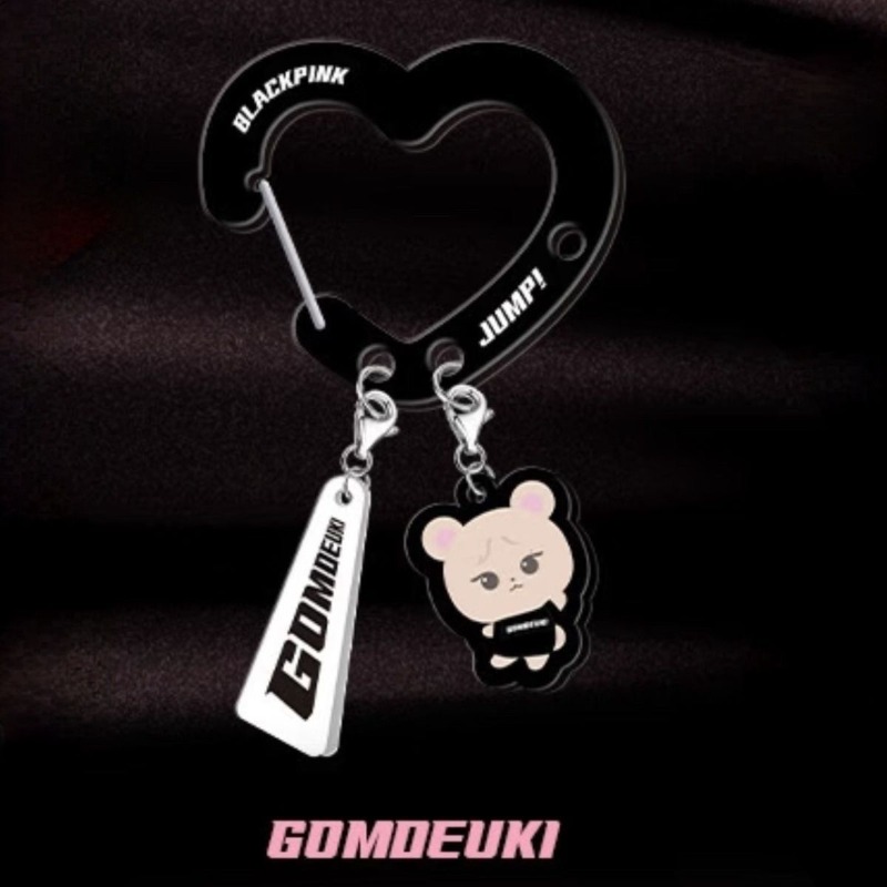 Black Pink Lovely Acrylic Fan‑ - Carabiner Keychain のレビューと価格