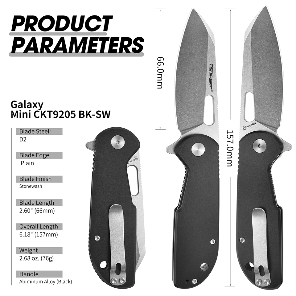 TONIFE Galaxy Mini CKT9205 Fol - Everyday Carry (Edc) Knife のレビューと価格