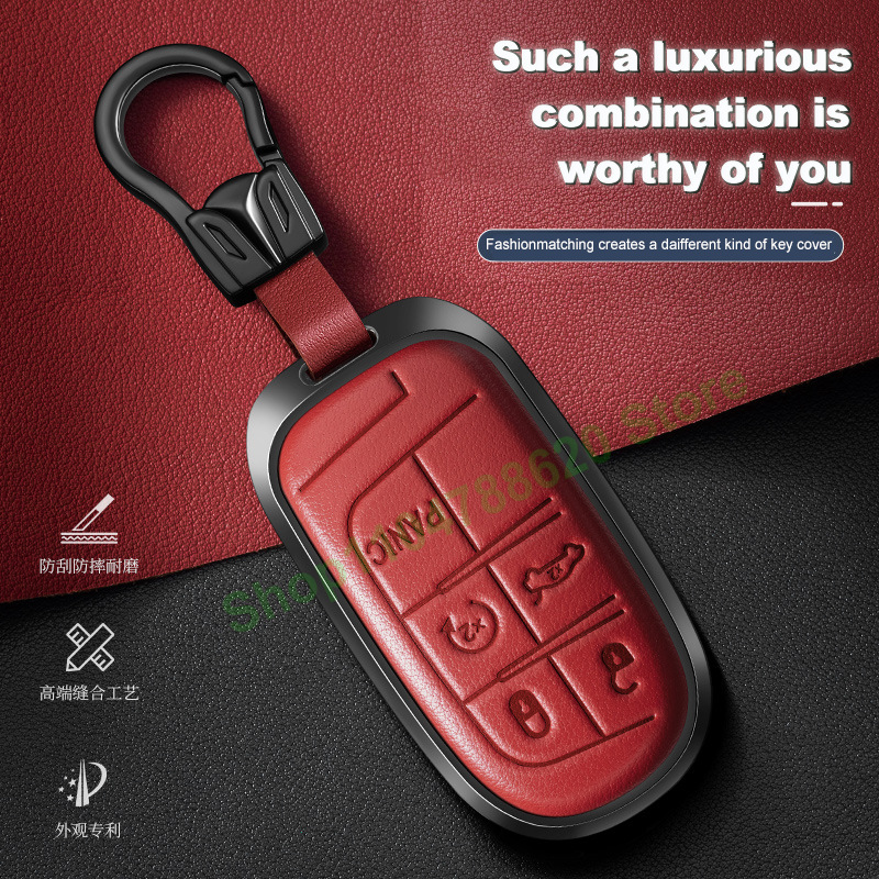 Metal Leather Car Remote Key C - Compass Keychain Mini のレビューと価格