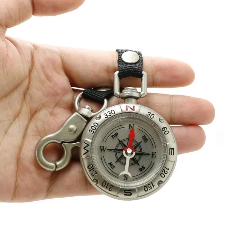 Mini Compass With Lanyard Key  - Compass Keychain Mini のレビューと価格