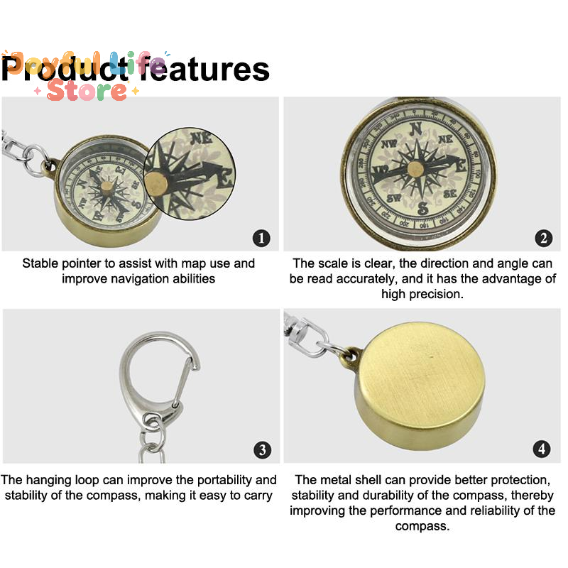 Hot Sale Climbing Equipment Ke - Compass Keychain Mini のレビューと価格