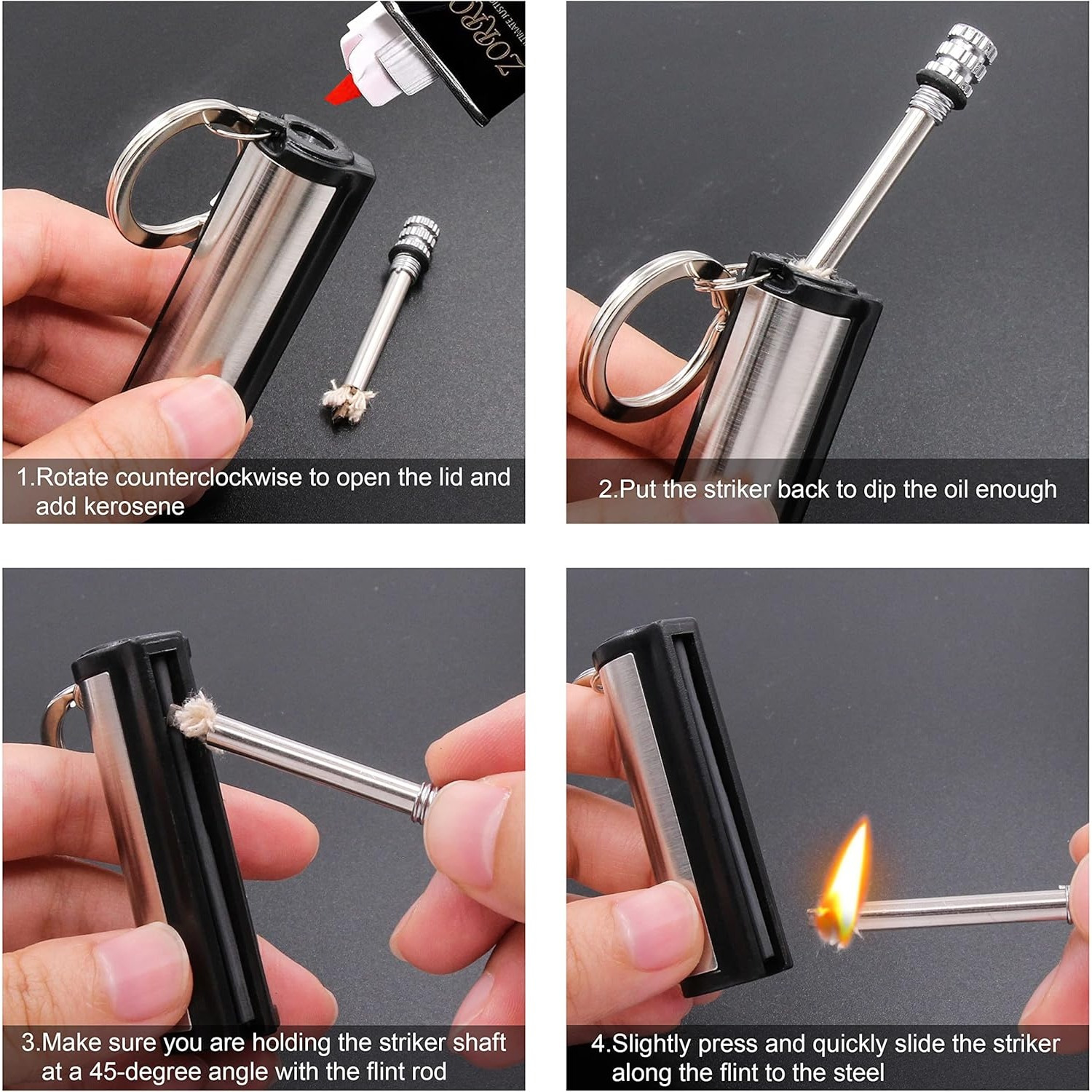 1-5-pack Magnesium flint set,  - Ferro Rod Striker のレビューと価格