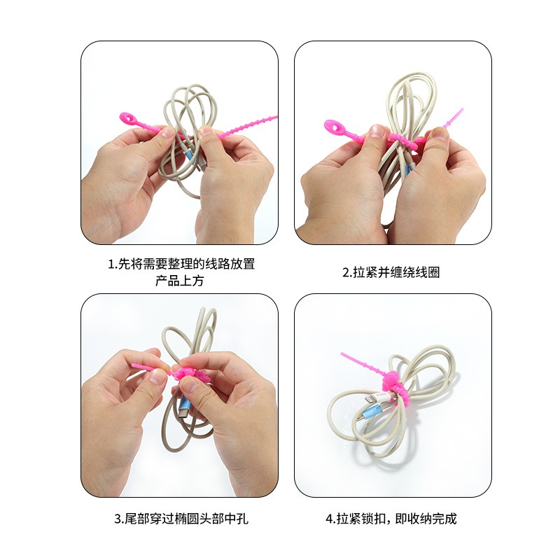 random color5pcs Multifunction - Cable Winder Keychain のレビューと価格