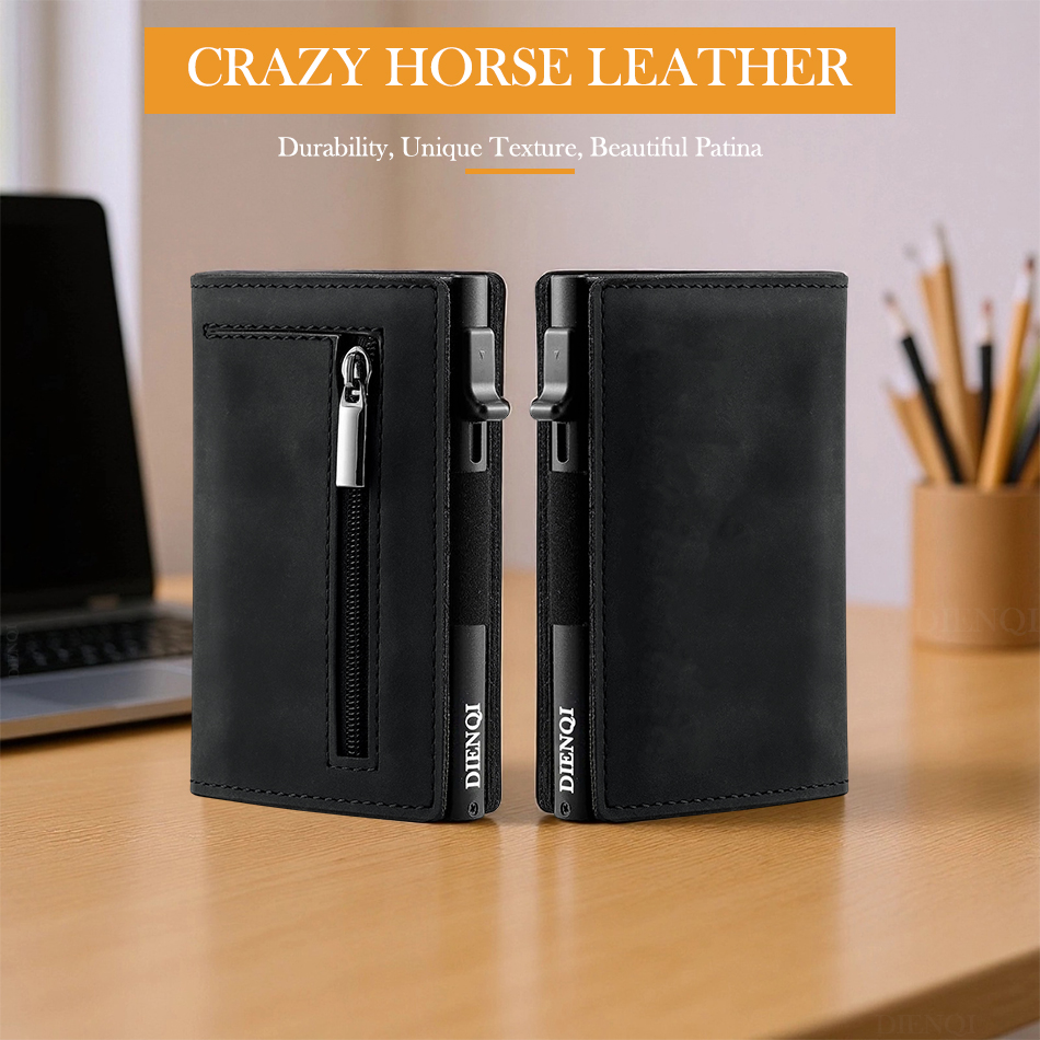 Cowhide Credit Card Holder Gen - Money Clip Magnetic のレビューと価格