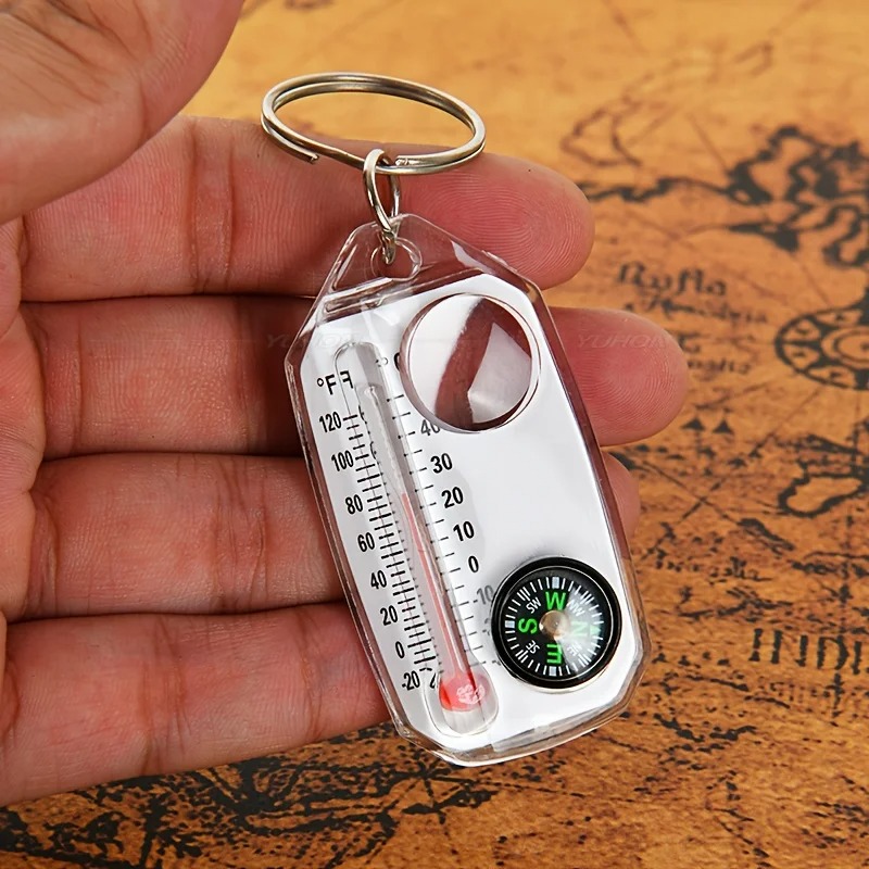 3 in 1 Keychain Compass Portab - Compass Keychain Mini のレビューと価格