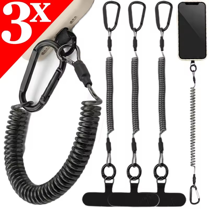 Anti Lost Flexible Phone Ropes - Carabiner Keychain のレビューと価格