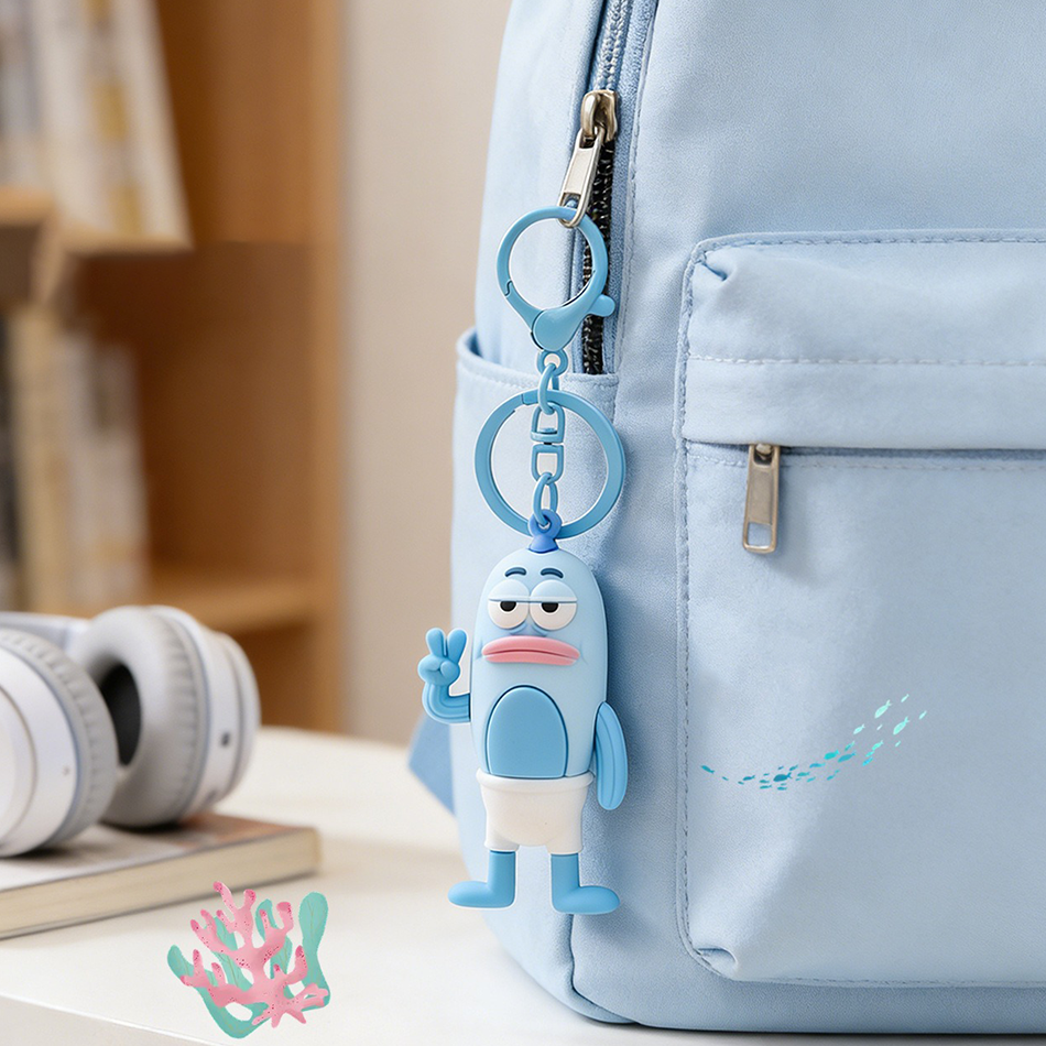 Creative Biqibao Ugly Fish Key - Carabiner Keychain のレビューと価格